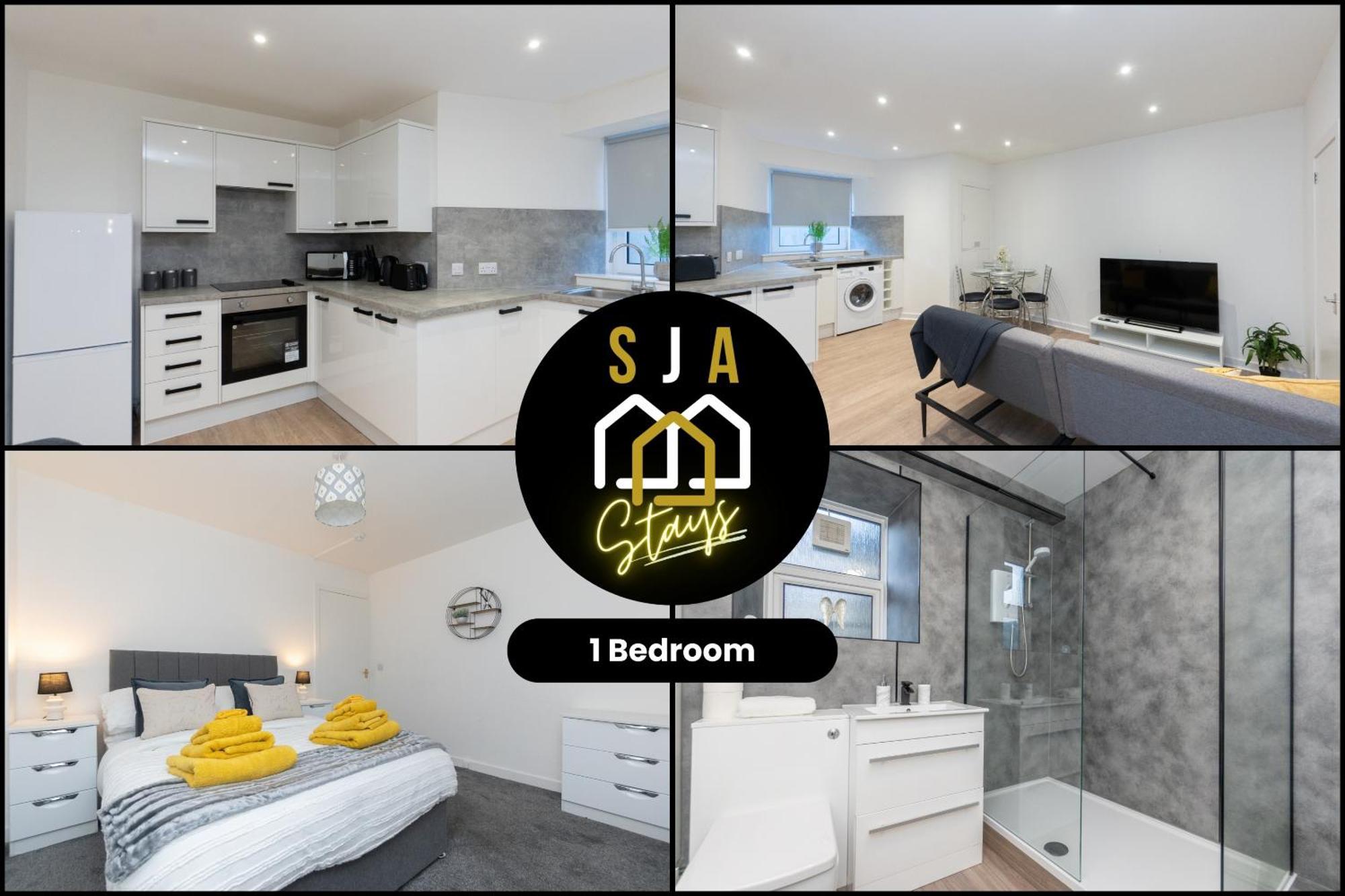 Central City Stay - Sja Stays - 1 Bed Apartment Aberdeen Bagian luar foto